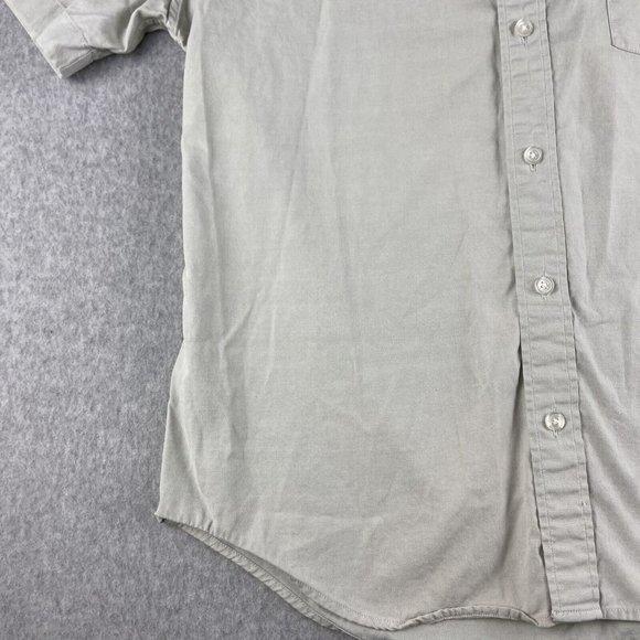 Everlane Shirt Mens medium/Large Gray Button Up Short Sleeve Pocket Cotton - Picture 5 of 12